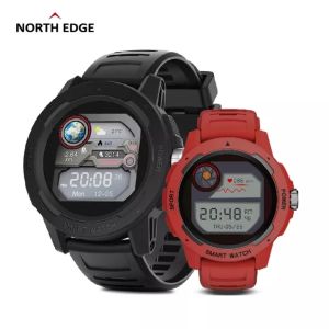 NORTH EDGE MARS2 jam tangan lelaki Original Waterproof IP68 Heart Rate Blood Oxygen Outdoor Digital Sports Watch Support Android IOS