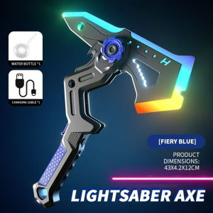 Kids Sword Axe Toy with Spray Mist and Led Light Dual Mode Glowing Roleplay Gift for Kids