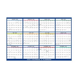 MODERNLUX 2026 Large Wall Calendar Erasable Double-Sided Hang Calendars Foldable Work Schedule Planner for Home Office and School
