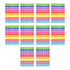 Pack Of 700 Colorful Dot Sticker 0.75Inch Round Labeling Sticker Writable Sealing Label for Packaging Scrapbooking