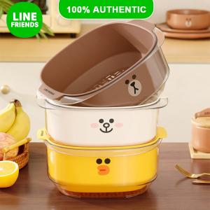 100% Authentic Line Friends Kitchen Vegetable Fruits Drainer Basket Strainer & Colander Washing Drainer Basket LFB117