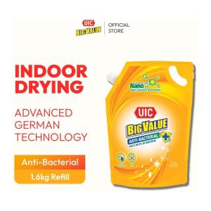 UIC Big Value Antibacterial Concentrated Liquid Laundry Detergent Refill Pack 1.6kg