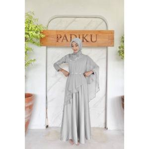 Rizkiya Maxy Tile Dress Brokat Kondangan Modern Warna Sage Green Gamis Bisa 10 Look