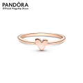 Pandora Heart 14k rose gold-plated ring. 