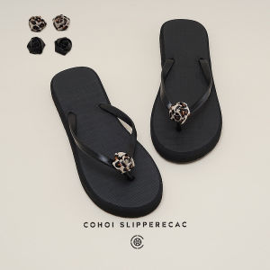 [Free Shipping] Non-slip thick-soled flip-flops for outdoor wear perfect for a beachy sweet and-worthy summer look with floral designs 2025 beach shoes for girls