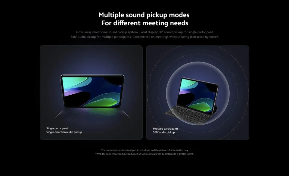 Xiaomi Pad 6, 8GB+128GB, Snapdragon® 870, 144Hz WQHD+ eye care display, Up  to 16 hours of video playback*