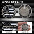 Thin Gray Line Coin, Correctional Officer Silver Challenge Coins Honor Correctional Officers Gray Prison Coin Law Enforcement Appreciation Gifts. 