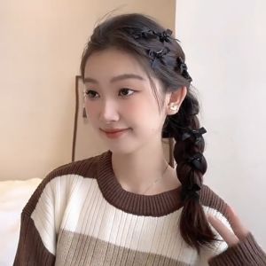 Set Klip Rambut🌸丝带蝴蝶结发夹套装Mini Ribbon Bow Hair Clip 甜美少女刘海发卡碎发夹子 Bowknot Duckbill Clip Korean Style