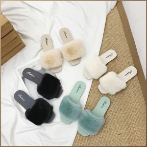 Furry Slippers Warmth Soft-soled Slippers Indoor Eco-friendly Cushioning Material Delicate and Soft