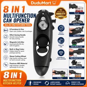 Multifunction Kitchen Can Opener 8 In 1 Bottle Opener Jar Lid Remover Magnetic Lid Lifter Easy Grip Kitchen Accessories