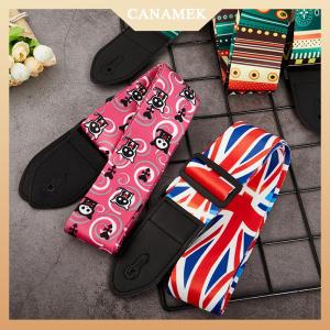 [CANAMEK] Guitar Strap Multi-Color Belts Adjustable Colorful Printing Nylon Guitar Straps