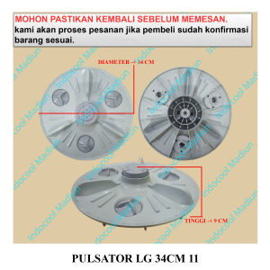 PMCLG34 PULSATOR / PUTARAN BALING-BALING MESIN CUCI / PULSATOR LG 34CM GIGI 11