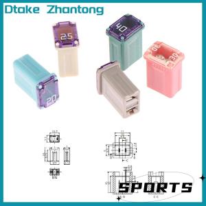 Dtake 15A ฟิวส์ทรงสี่เหลี่ยมขนาดเล็ก40A 25A 20A ฟิวส์รถยนต์ กล่องฟิวส์กันน้ำสำหรับเต้ารับ