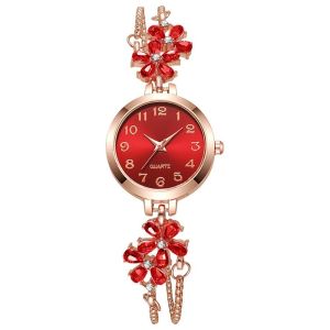 GENENIC Luxury Womens Bracelet Watch Vintage Exquisite Womens Wrist Watch Unique Drawstring Design Vintage Female Clock Clothing Accessories