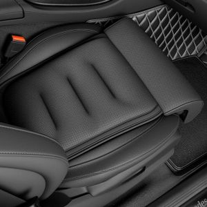 LIWU Suede Cover Memory Foam Leg Support Non-slip Adjustable Seat Extender Universal Thick Padding Driver Comfort Pad