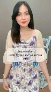 LEONNA - AMORA MIDI DRESS RAYON SIFON WANITA KOREAN STYLE