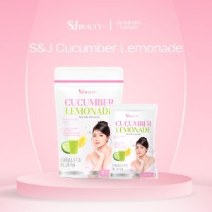 S & J Beauty Cucumber Lemonade 10 Packs Refreshing Drink Garcinia Cambogia Neem Leaf Extract Vitamin C