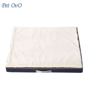 Plush Memory Foam Dog Bed with Removable Washable Cover Pet Cat Mat Cushion