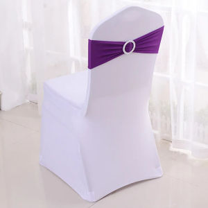 10PCS Chair Back Cover Decoration Stretchable Elastic Chair Ties With Buckle Slider For Wedding Party