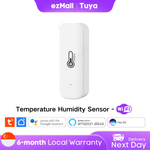 Tuya Smart Temperature and Humidity Sensor Zigbee WiFi Thermometer Hygrometer with App Alert Works with Alexa and Google Home