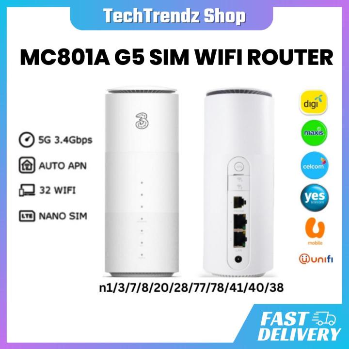ZTE MC801A 5G 3.8Gbps 4G+ LTE CAT20 Unlocked Wireless Gateway Modem