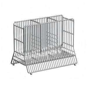 MKEB MALL Space Saving Cutlery Drying Basket Anti-slip Large Capacity Chopstick Drying Rack Versatile Moisture-proof Tableware Drainer for Home