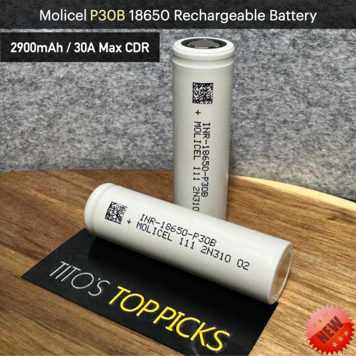 Molicel P30B 18650 Li-Ion Rechargeable Battery 2900mAh | Lazada PH