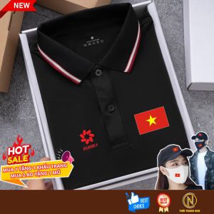 Áo Đội tuyển Việt Nam Mẫu Logo mới Chất liệu Poly Áo Polo cổ trụ Nam Menswear Có Cổ Ngắn Tay Thời Trang OCN mua là có quà
