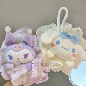 Sanrio New Hello Kitty Kuromi My Melody Cinnamoroll Kawaii Anime Cartoon Bath Ball Dormitory Household Use Bathing Bath Ball