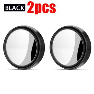 Car Blind Spot Mirror 2pcs Round HD Glass Rear View Mirrors Exterior Accessories 360° Rotation Angle Adjustable for Car
