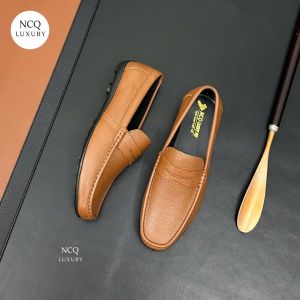Giày Lười Mọi Nam Đẹp Da Bò Cao Cấp  Giày Da Nam Nhập Khẩu Cao Cấp Đủ Size 38-43