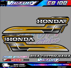 STRIPING VARIASI MOTORB HONDA CB 100 CUSTOM NAMA / STICKER LIST MOTOR HONDA CB 100