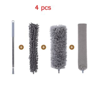 Alat Pembersih Rumah / Kemoceng Bulu Microfiber Gagang Panjang / Kemoceng Adjustable