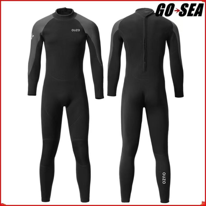 OUZO 1.5MM Neoprene Wetsuit Men One-Piece Suits Keep Warm Surf Scuba Diving  Suit Fishing Spearfishing Kitesurf WetSuit
