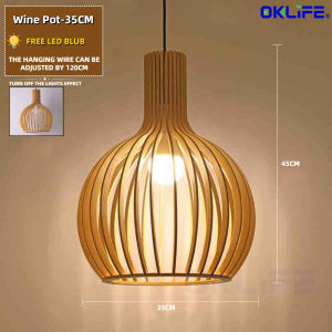 [OKLIFE. ]Bedroom lamp tea room lamp Japanese-style corridor bar lamp living room lamp  Woodcraft Ceiling Lamp
