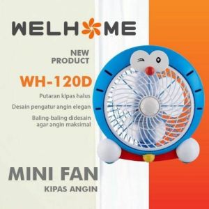 Kipas Angin Karakter Doraemon WELHOME Murah MJ Elektric