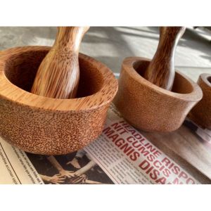 Có Video - Cối đâm tiêu gỗ dừa - HÀNG LOẠI 1 - mỹ nghệ dừa bến tre - DANH DUA SHOP