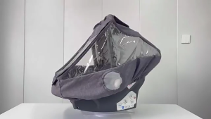 Windproof Baby Carriage Cover Solid Color Unise Newborns Carrying Basket Protections Sleeve with Breathable Window