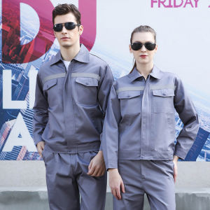 Safety Jacket Workwear Labor Uniform Reflector Work Clothes Uniforms Men and Women Long-sleeved Suit Garage PPE Factory Workers Tectionclothing