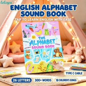 English Alphabet Touch Sound Book 26 Letters 300 Words 18 Songs Interactive Early Learning Educational Toy Kids Buku Bunyi Sentuh Abjad Bahasa Inggeris 26 Huruf 300 Perkataan 18 Lagu Mainan Pendidikan 新款儿童英文点读发声书26字母300单词18首儿歌幼儿启蒙互动早教益智玩具 B126