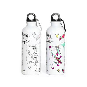 Water Bottle Tumbler Color Changing Unicorn Rainbow Aluminum Water Bottle For Outdoor Sport 500ml