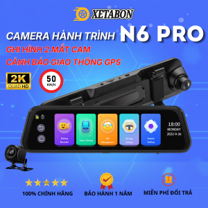 Camera hành trình ô tô N6 Pro Carlover 2k có wifi kết nối với điện thoại GPS cảnh báo làn đường cảnh báo tốc độ giao thông