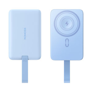 Romoss WMO10 10000mAh 20W Magnetic Wireless Charging Powerbank Portable Fast Chargingp Magsafe Power Bank Compatible to IPH 12-15 Series Android IOS and Smart Watch