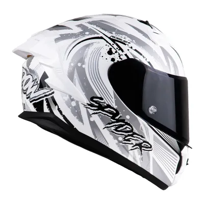 SPYDER ROGUE+ GD SHADOW SA Full Face Dual Visor Motorcycle Helmet | ECE CERTIFIED | Free Clear Visor