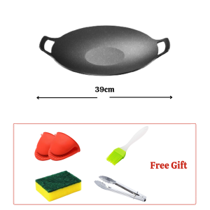 LESS - Korean BBQ Grill Pan 34cm/38cm camping non-stick pot Induction cooker cassette stove outdoor teppanyaki Frying pan