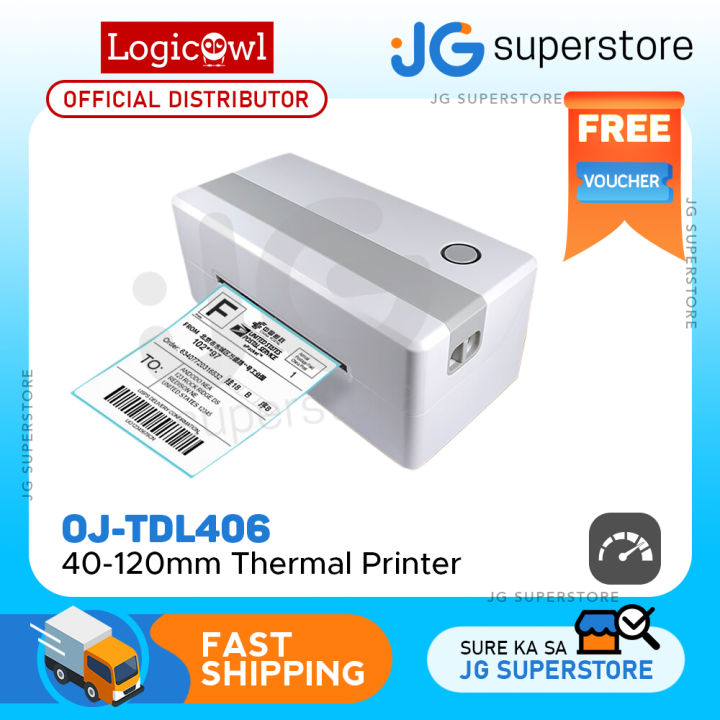 LogicOwl OJTDL406 40mm to 120mm USB Sticker Thermal Barcode Printer