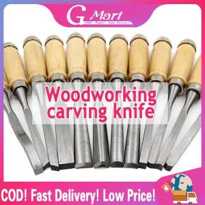⭐【LazTop Seller】12 Pcs/bag Carving Chisel Sharp Woodworking Tools Carrying Case Manual Wood Carving Hand Tools Set For Carpenters Carving Chisel Set