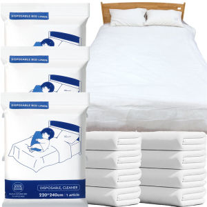 10Pcs Disposable Isolation Non-woven Fabric Portable Comfortable And Healthy Bedding Pillowcase Tourist Business Hotel Thickened Sheets