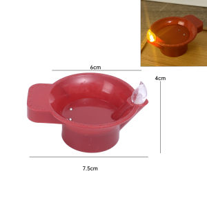 เทียน LED แบบลอยน้ำได้โคมไฟประดับรูปน้ำมันแบบ DIY จี้แสงสีชาไร้สาย LED ลอยน้ำได้