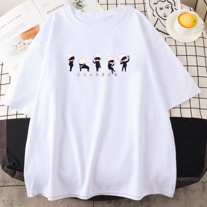 Áo thun in hình Jujutsu Kaisen Japanese Anime Gojo Chibi Manga độc đẹp giá siêu rẻ cực HOT